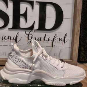 Juicy By Juicy Couture J-Abalone White Rhinestone Sneakers Wmns 10